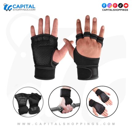 Weight Lifting Training Gloves for Women Men Fitness Sports Body Building Gymnastics Grips Gym Hand Palm Wrist Protector Gloves