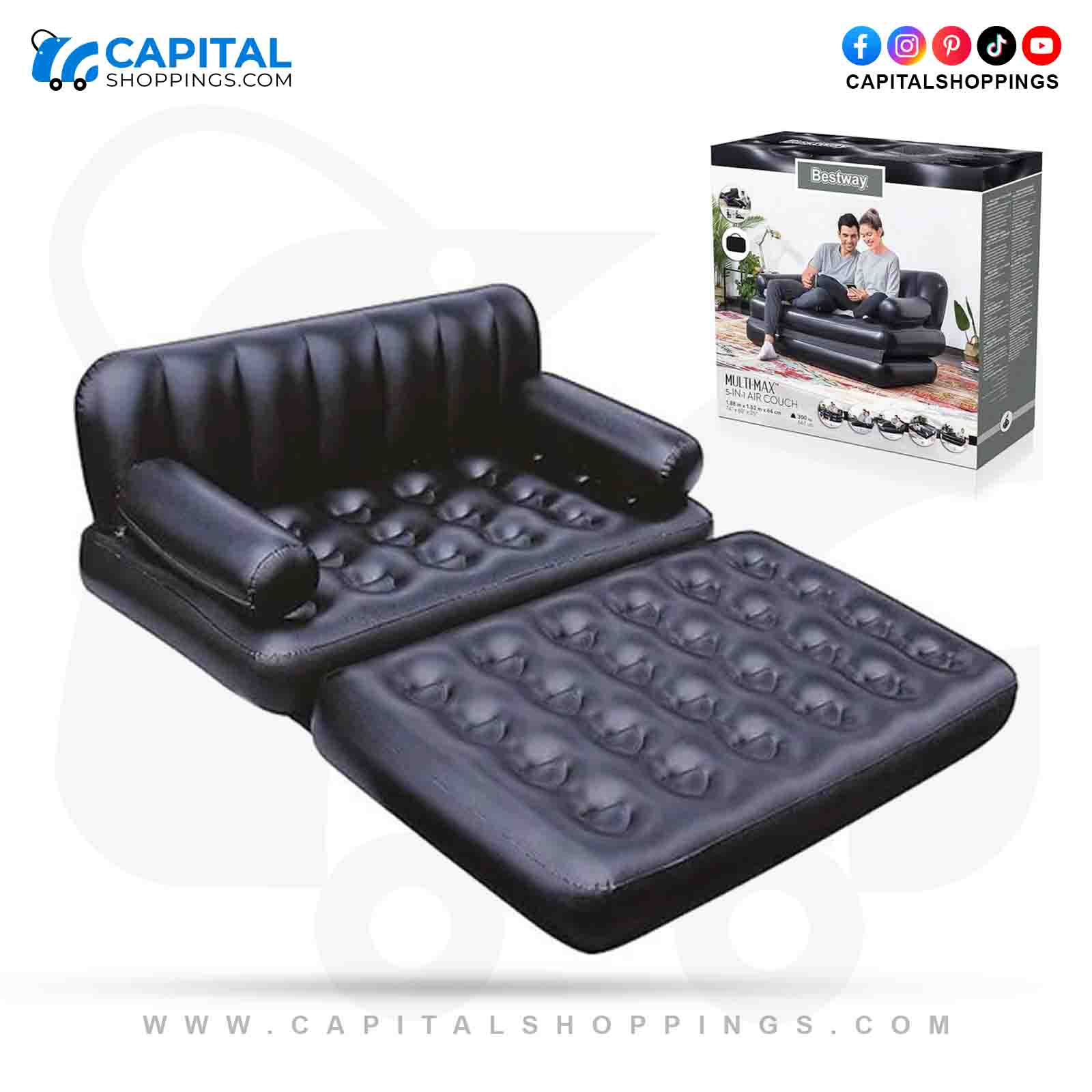 Bestway Inflatable Multifunctional Air Sofa