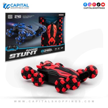 Racing Stunt 8-Wheel RC Car – High-Speed Remote-Control Vehicle with 360° Spins