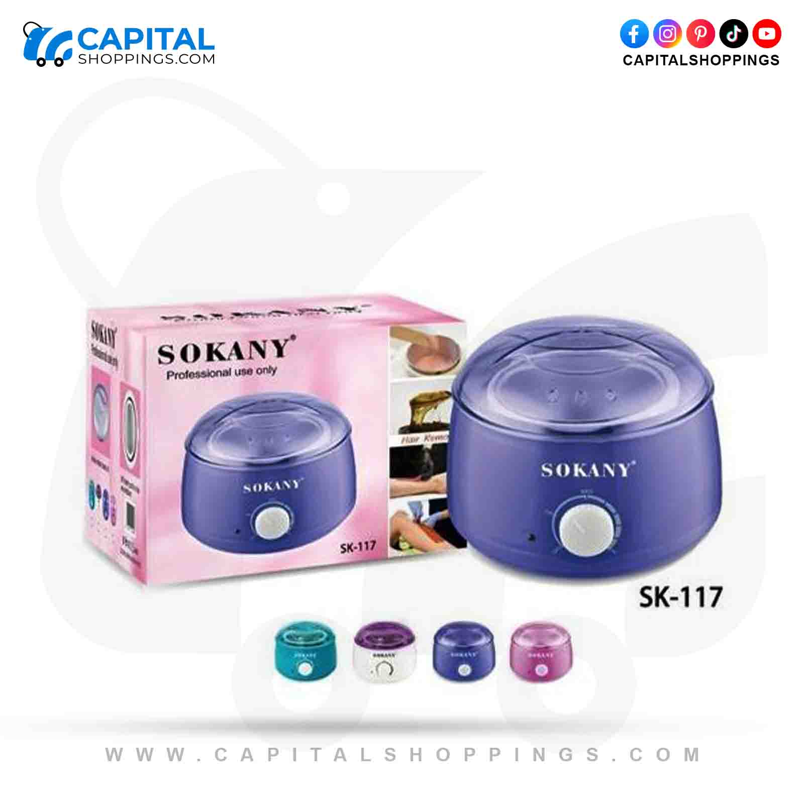 Sokany Pro Wax Heater For Hair Removel