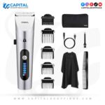 RIWA RE-6305 rechargeable hair clipper barber trimmer carbon steel cutter head grooming tool