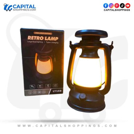 Portable Camping Lantern USB Rechargeable And Solar Energy Charging Waterproof Outdoor Hanging Emergency